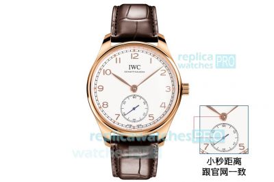 GR Factory Replica IWC Portugieser Automatic Men 40.4mm plated Rose Gold Case Watch